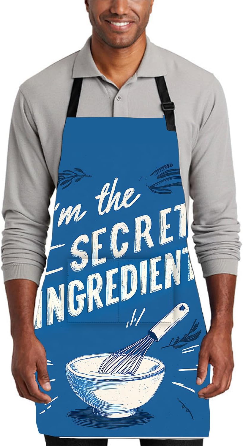 Apron with 2 Pockets Home Kitchen Cooking Baking Gardening for Women Men waterproof 32x28 inch