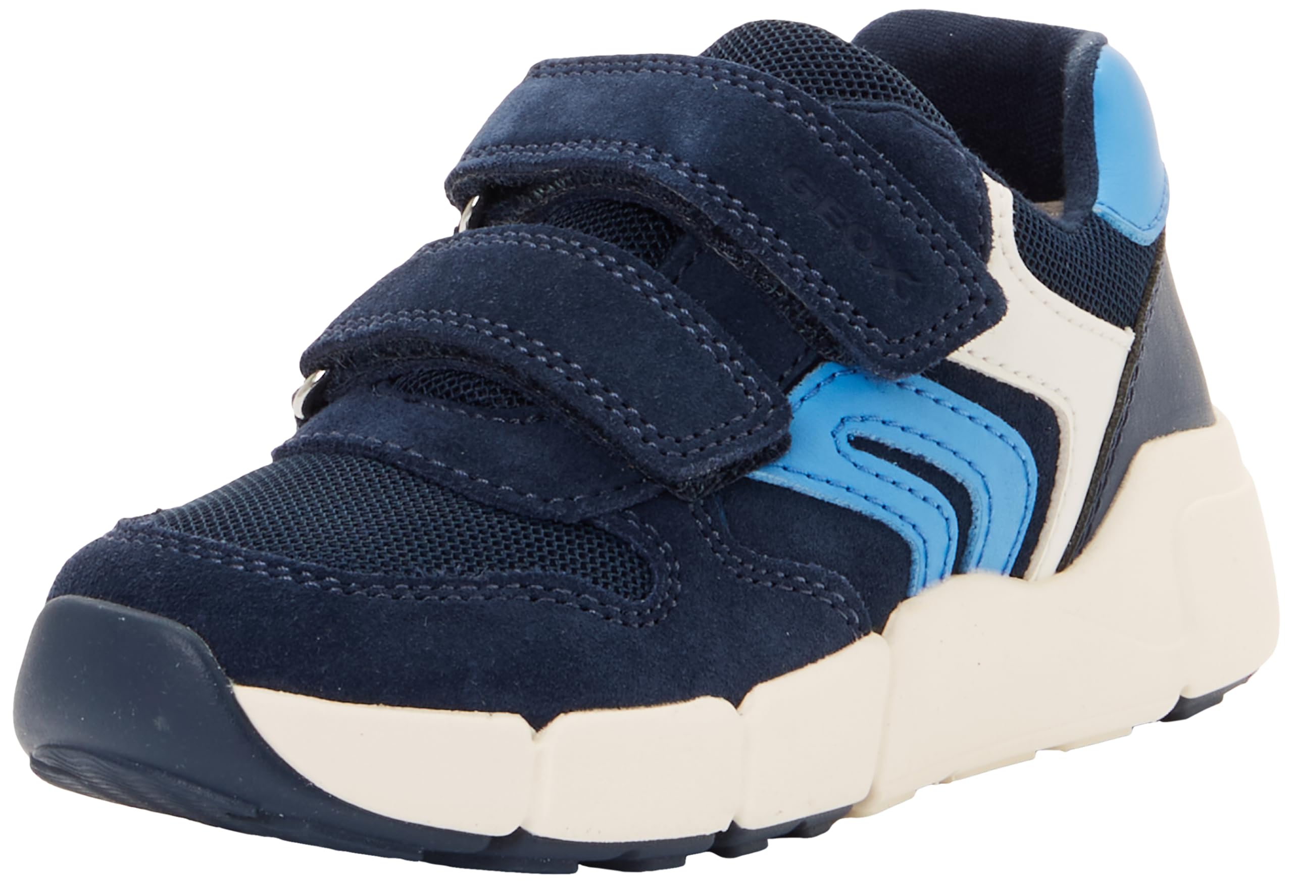 Geox B FLEXYPER MINI Boy Trainers, Navy/Azure, 27 EU