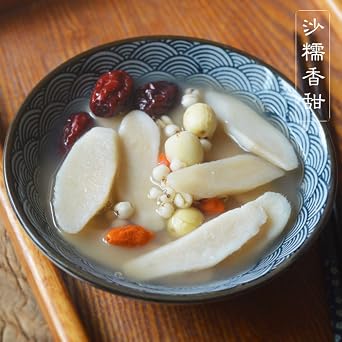 Sweet Post Dried Chinese Yam Slice - Wild Yam Root for Natural Health Herbal Tea,Congee and Soup Ingredients shanyao 16OZ