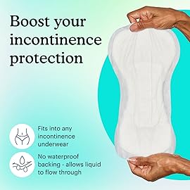 Because Overnight Booster Pads Fit All Adult Diapers, Helps Keep Your Adult Diaper Active All Night, Adds 4 Cups to Incontinence Underwear, Extra Absorbency, 45 Count