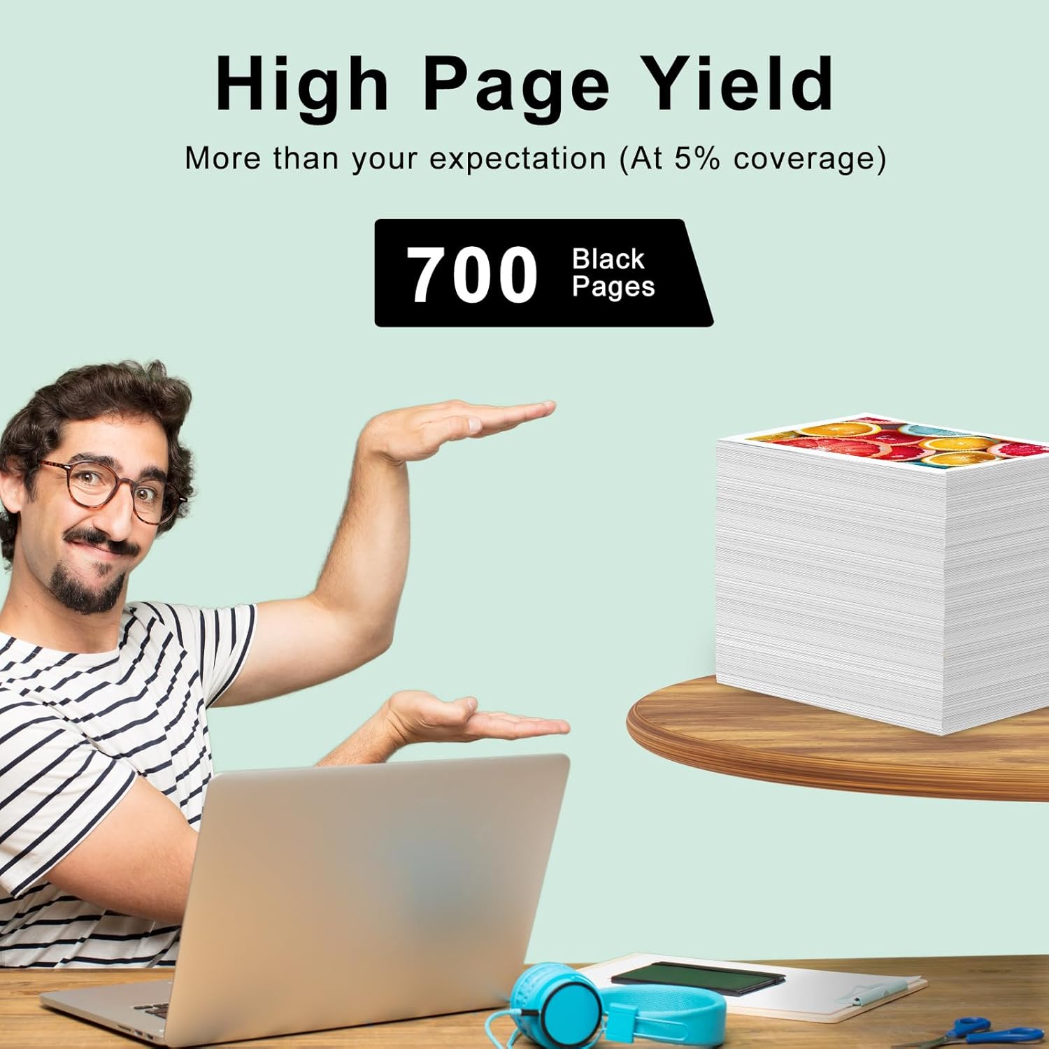 SAILNER 67XL Black High-Yield Ink Cartridge Replacement for HP Ink 67 67XL HP Printer Ink Compatible with DeskJet 2855e Ink Cartridges Deskjet 4155e 2755e 4155 2700 2700e Envy 6055 Printer 67(2 Pack)