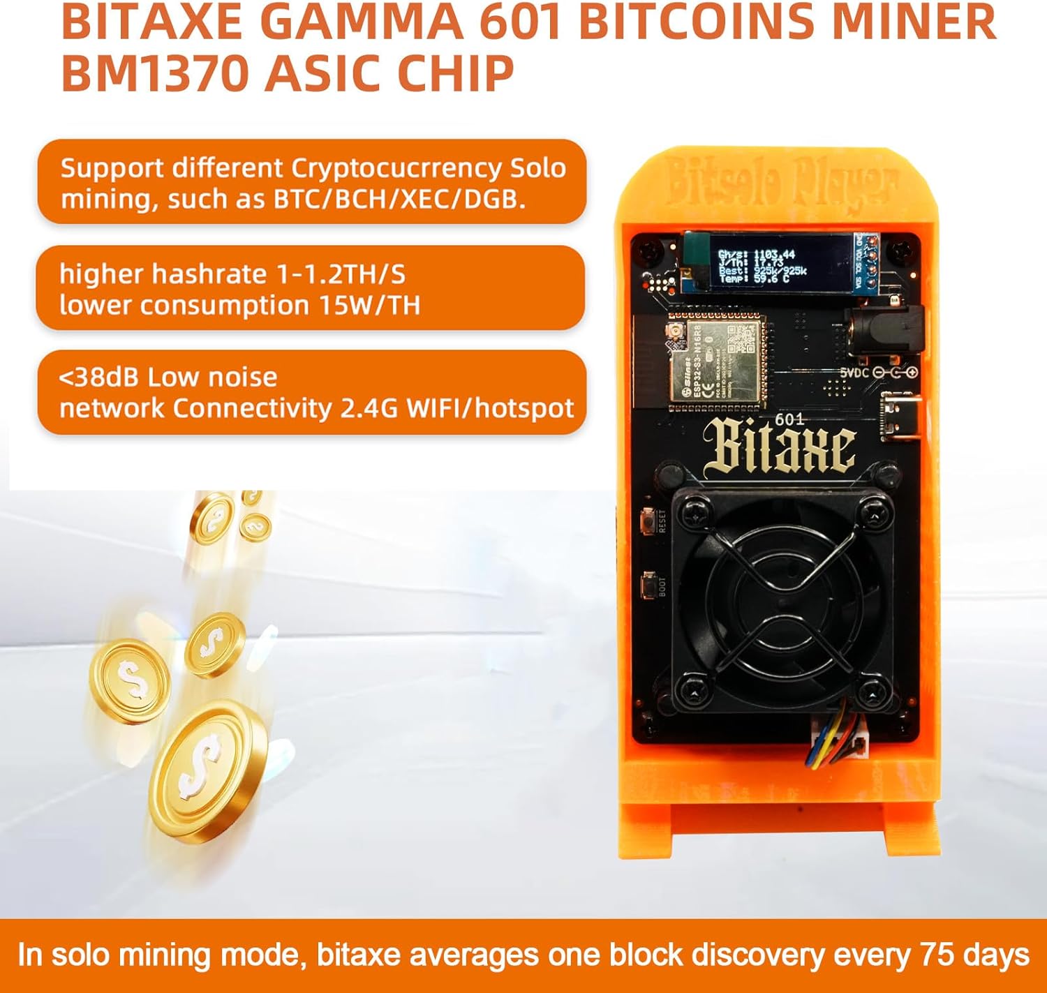 Bitcoins Miner 1.2TH/S Bitcoins Gamma 601 Solo Miner Martinique | Ubuy