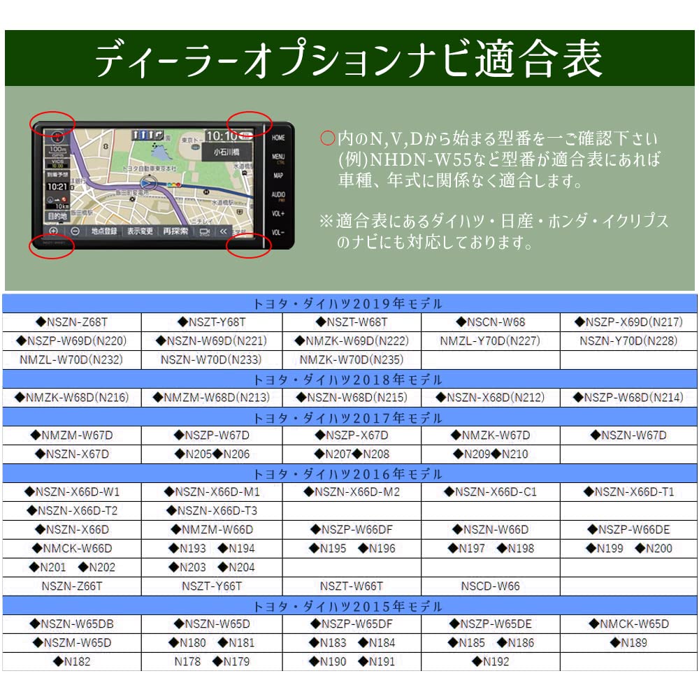 テレビ　入れ替え可能 トヨタ 走行中テレビ ナビ操作ができるキット 2018年モデル NSZN