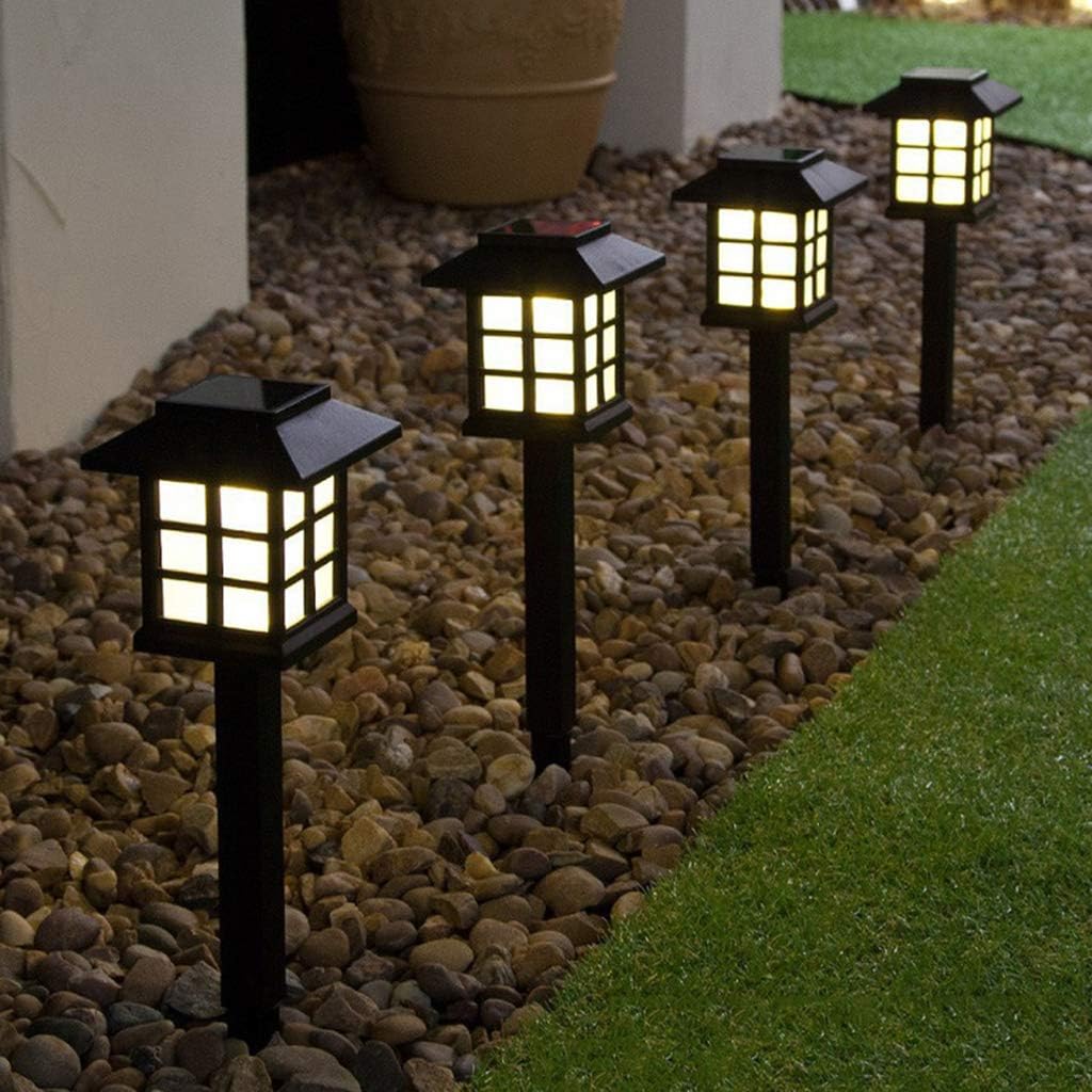 8 Pack Solar Pathway Lights Outdoor, Waterproof Outdoor LED Solar Powered Garden Lights for Lawn, Patio, Yard, Walkway, Driveway (Warm Light)