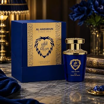Al Haramain Azlan Oud Bleu Edition For Unisex Extrait De Parfum Spray, 3.4 Ounce