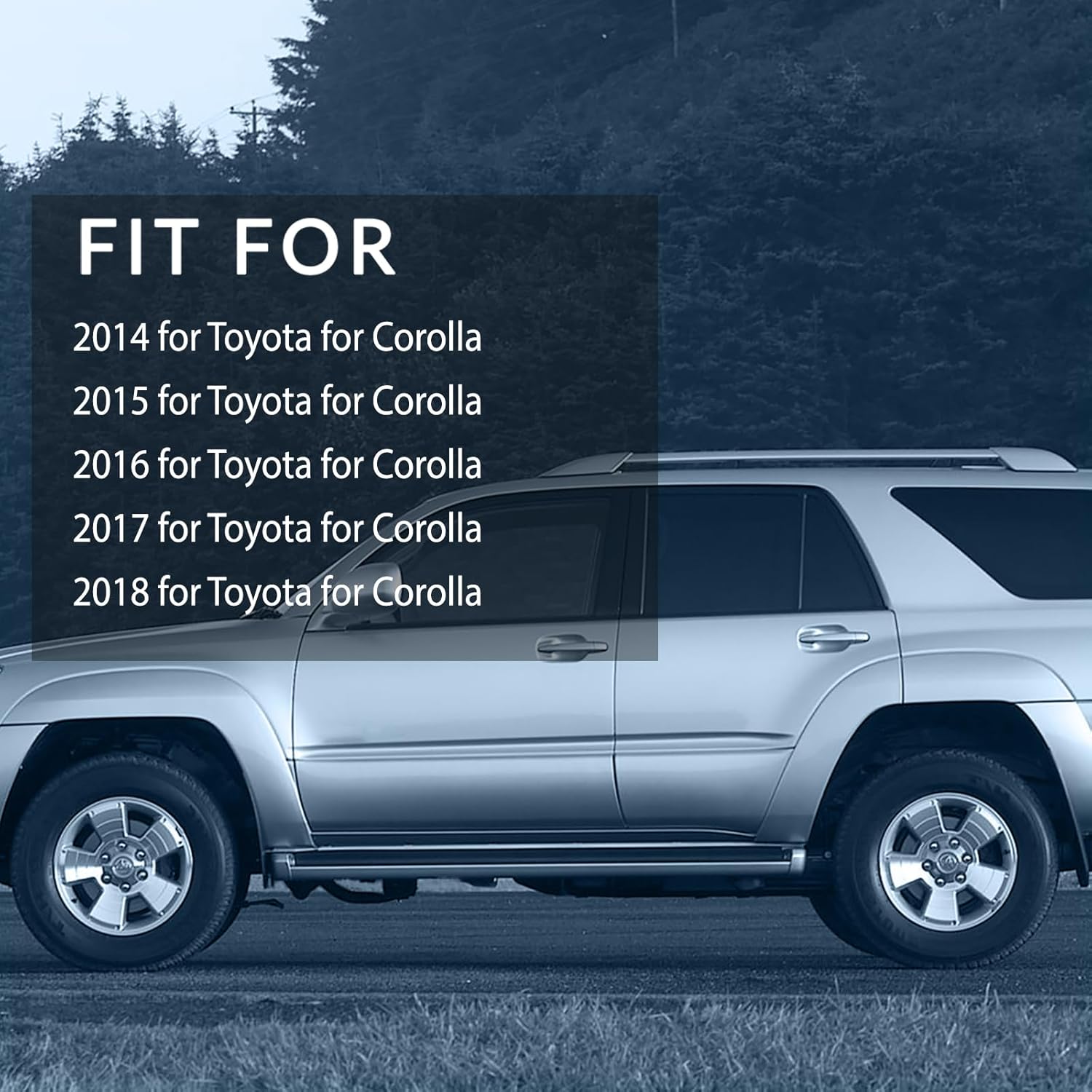 ECCPP Exterior Door Handle Covers 2014-2018 for Toyota Corolla Outer Replacement Door Handle Covers Protector 4 PCS Black Carbon Fiber Exterior Driver Side & Passenger Side