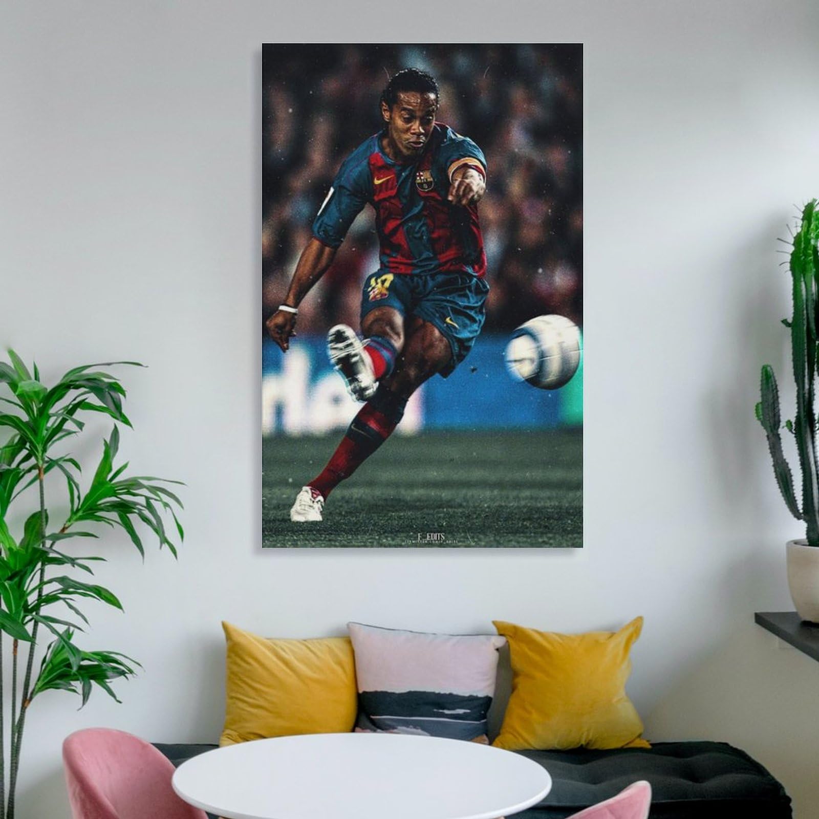 Amazon.co.jp: ロナウジーニョ写真画像サッカーアートパネル