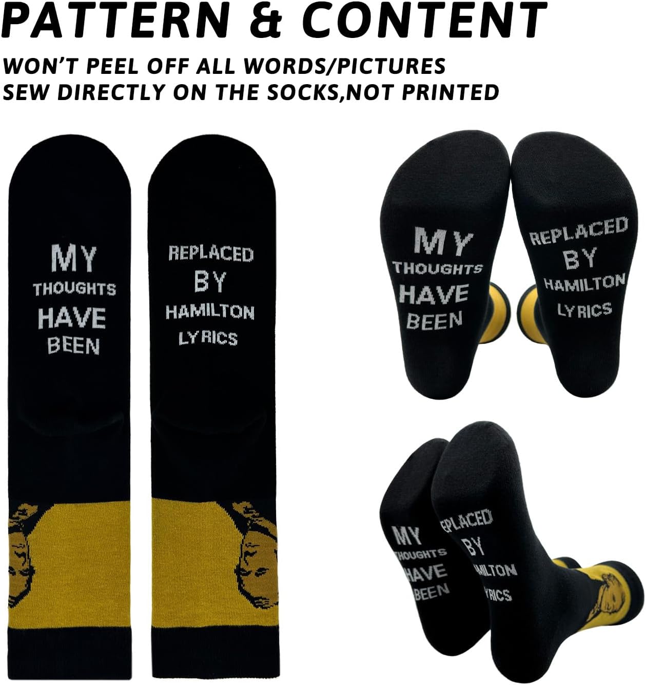 ZHANTUONE Musical theme, soft and breathable socks - Image 3