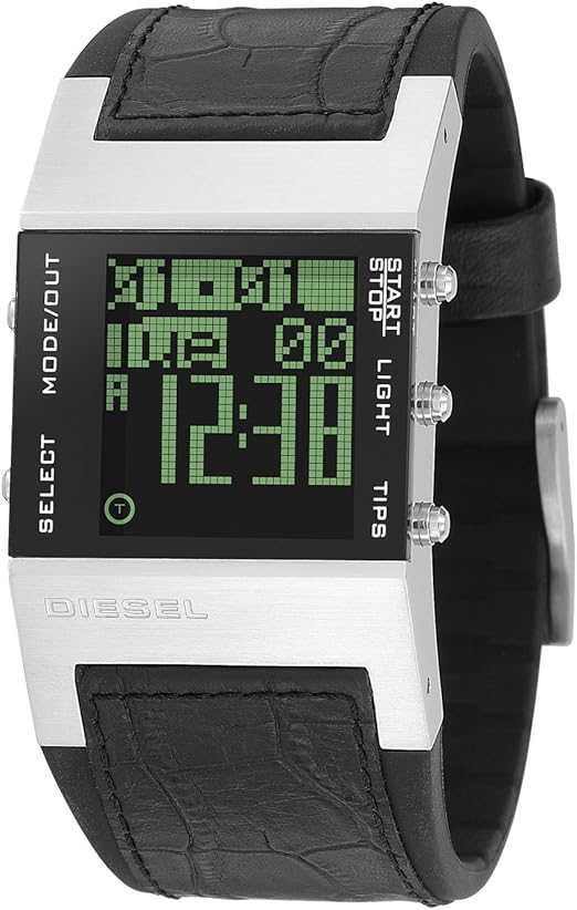 Diesel DZ7044 Gents Digitaal Zwart Lederen Band Horloge : Amazon.nl:  Kleding, schoenen \u0026 sieraden