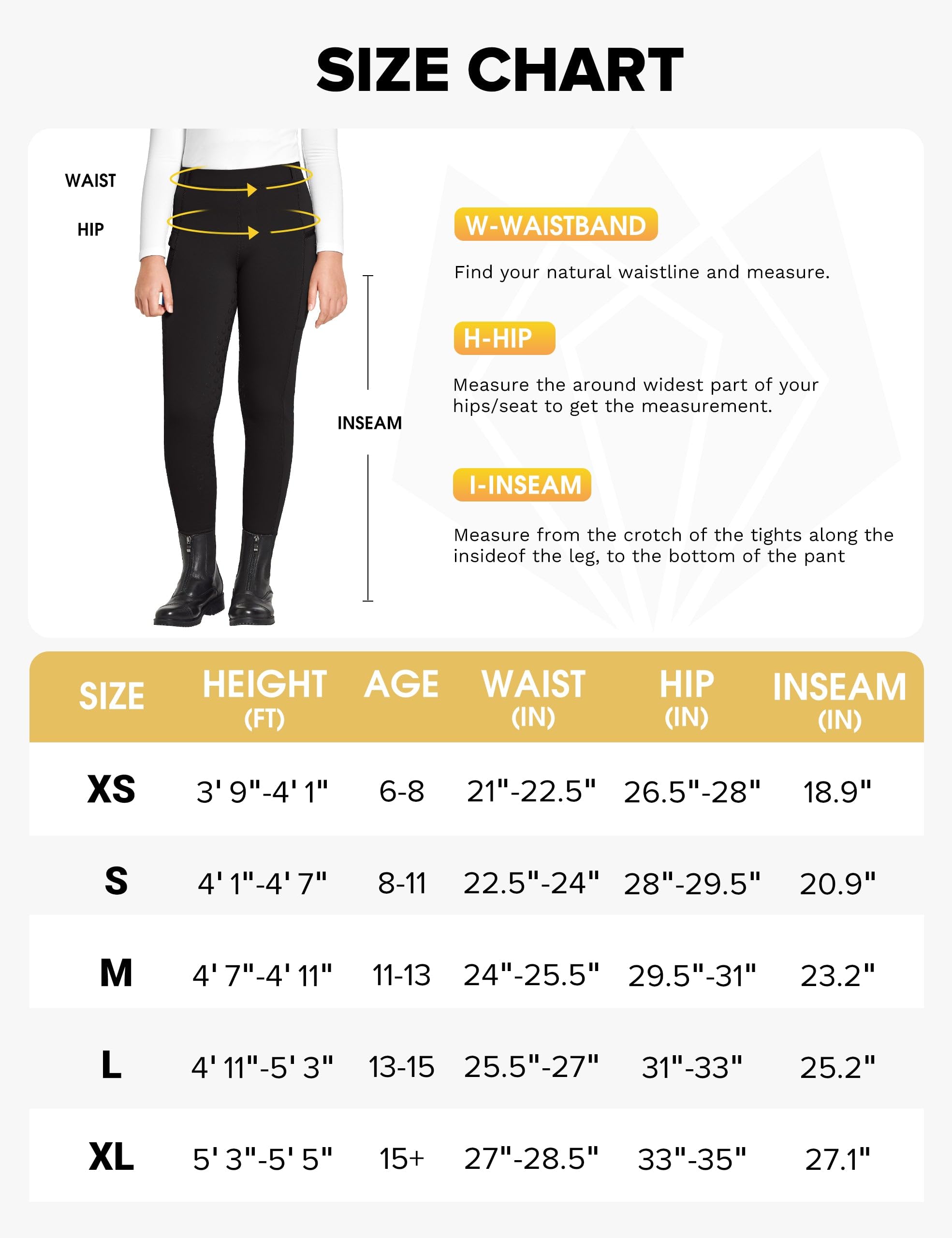 FitsT4 Sports Pantaloni da Equitazione Invernali per Bambini Leggings da Equitazione Invernali per Bambine Pantaloni da Equitazione Termici con Rivestimento Completo in Silicone,