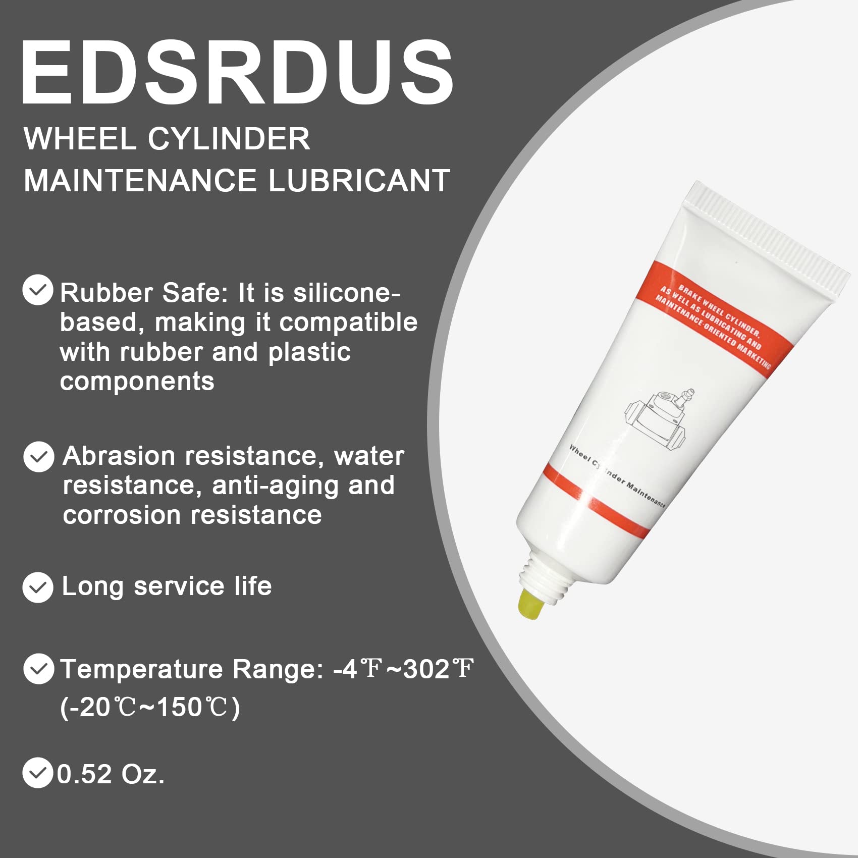 Buy EDSRDUS Brake Grease Anti Seize Lubricant, Waterproof AntiRust