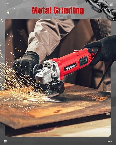 Miniatura 6 de AVID POWER Amoladora angular de 4-12 pulgadas, 8.0 amperios, 1000 W, amoladora de metal de 7 velocidades variables, 11,500 RPM, interruptor de