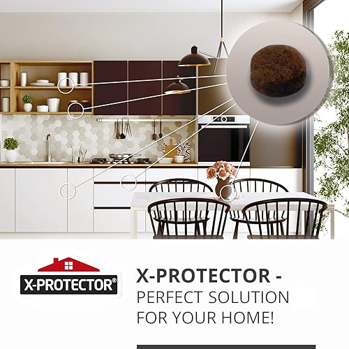 Miniatura 57 de X-Protector Parachoques para puerta de gabinete, 100 unidades, parachoques transparentes de silicona de 1/2 pulgada, parachoques ideales