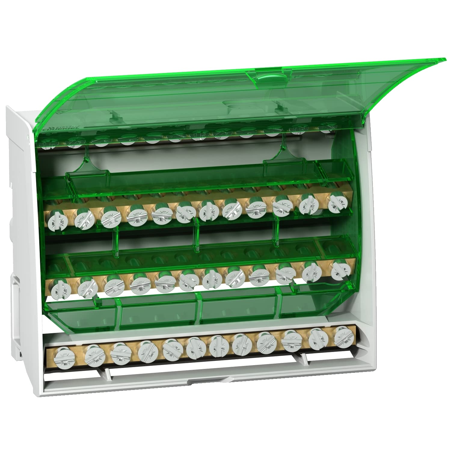 Schneider Electric - Linergy DS - Répartiteur étagé tétrapolaire - 125A - 4x12 trous - LGY412548