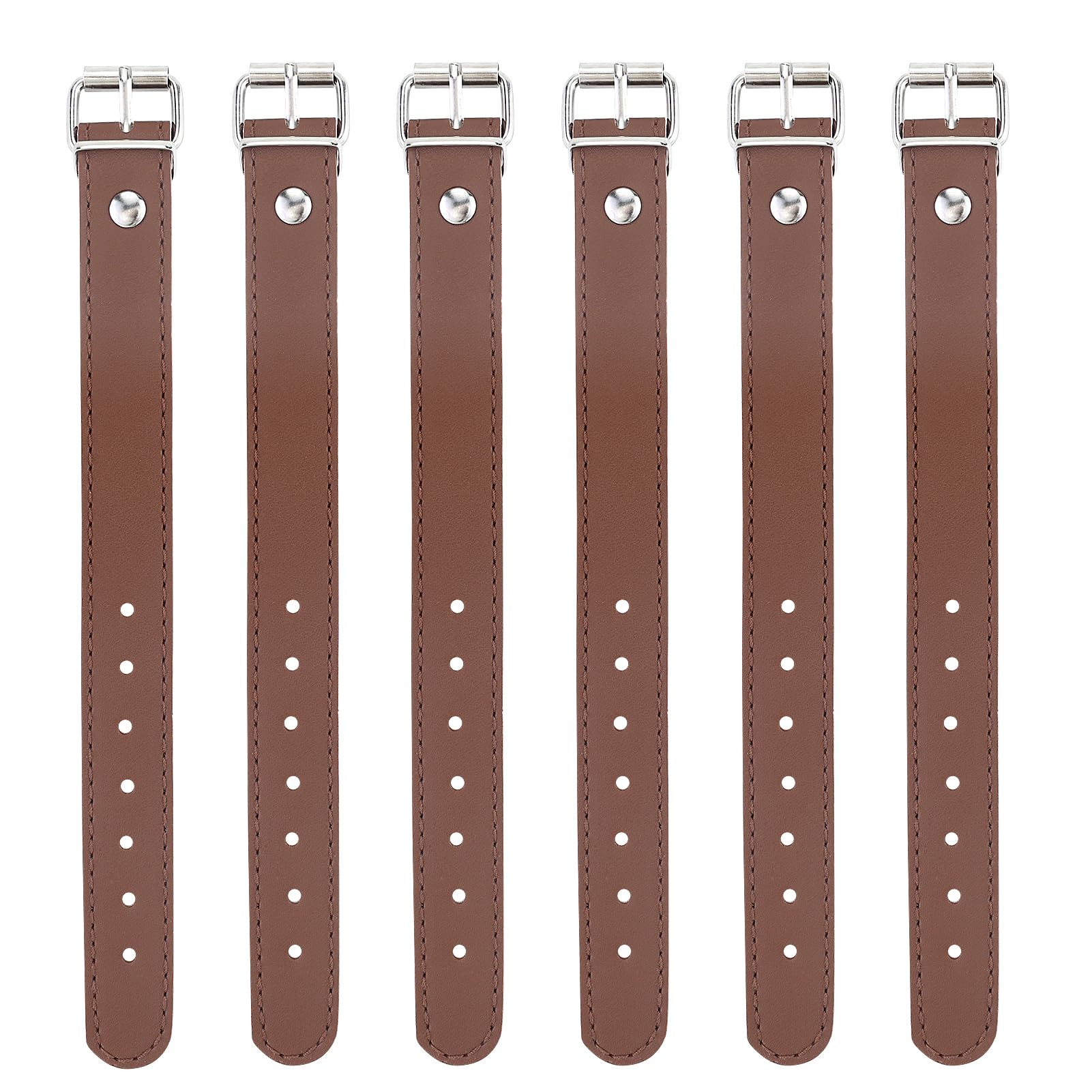LTISHABILTD 3 Pair of Leather Straps, Bike Straps,Bike Basket Strap,Bike Basket Front Cruiser Bike Basket Strap Adjustable Leather Straps Bike Rack Straps Bike Accessories for Adult And Kids