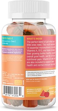 SUKU Kids Multi Gummies, 14 Nutrients, Growth & Immune Support