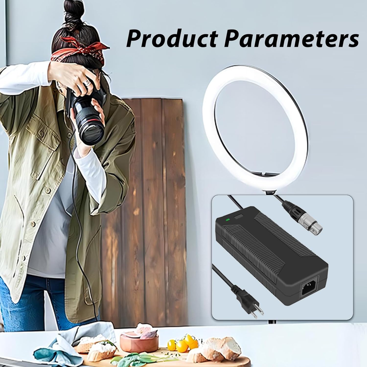 XLR 4-Pin Power Supply /16v10a Power Supply with 4-pin XLR for F55, Venice, Canon C400, C300 III, C500 II, C700, Blackmagic URSA, VariCam Cameras