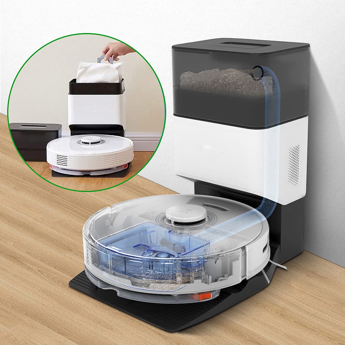 Lot de 10 sacs d'aspirateur pour robot Ecovacs T30 Pro Omni, T30 Omni