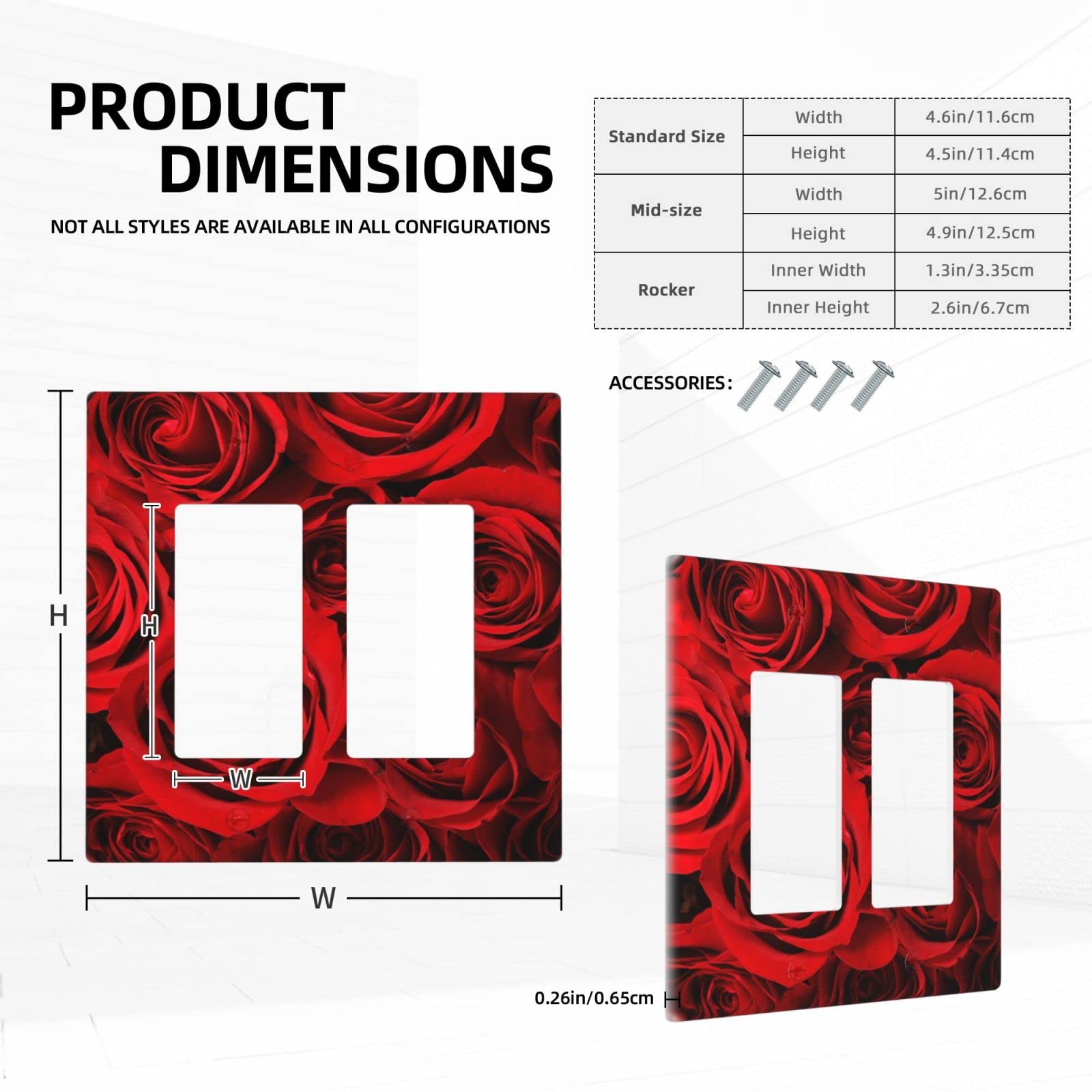 Plaque D'interrupteur Décorative église Arménienne - 12,7 X 7,6 Cm - Polycarbonate - Installation Sans Vis Visibles