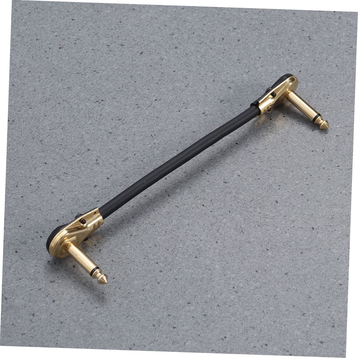 ibasenice 6pièces Câble De Patch Pour Guitare Connecteurs Dorés Cordon Instrument Pour Basse Et Effets Flexible Et