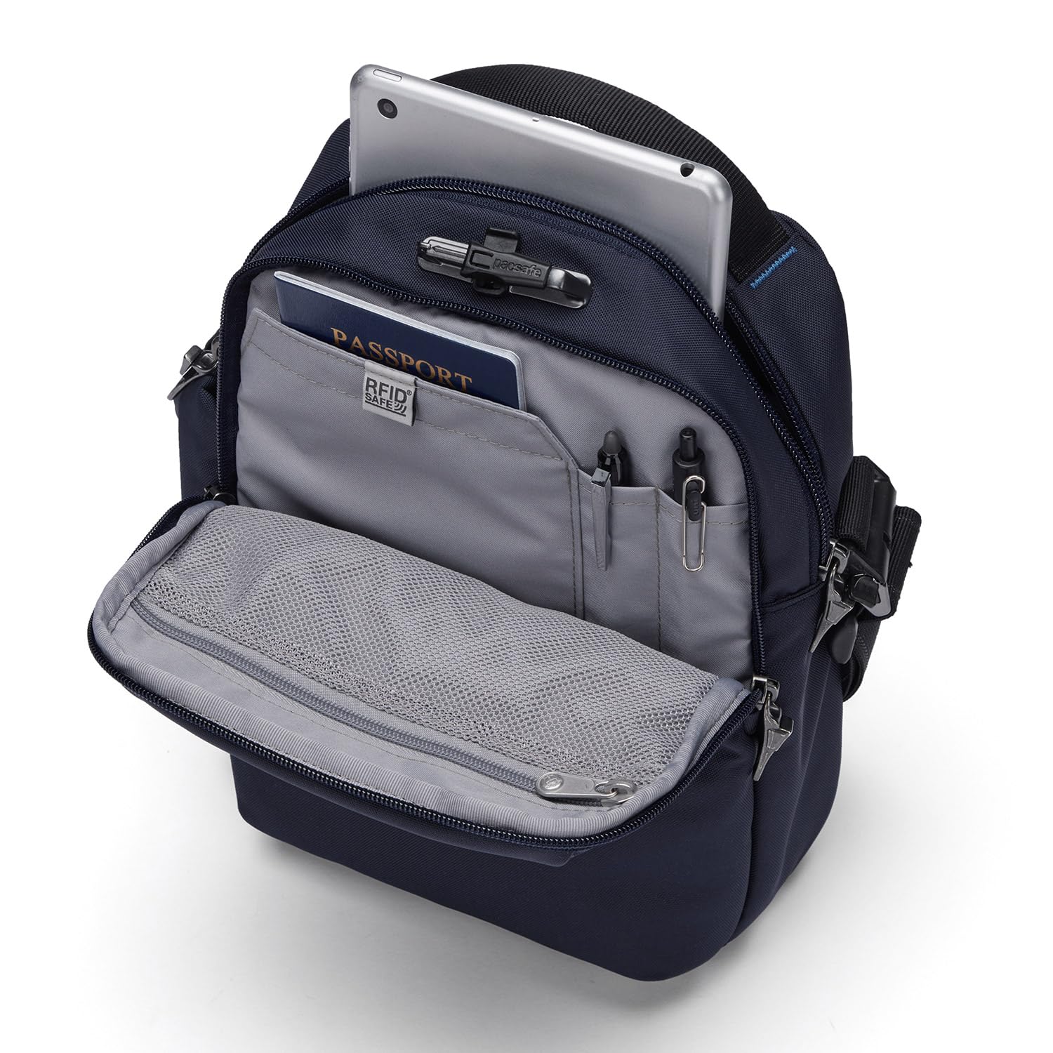 Pacsafe - Pacsafe V Tour Crossbody, Borsa a tracolla Unisex - Adulto