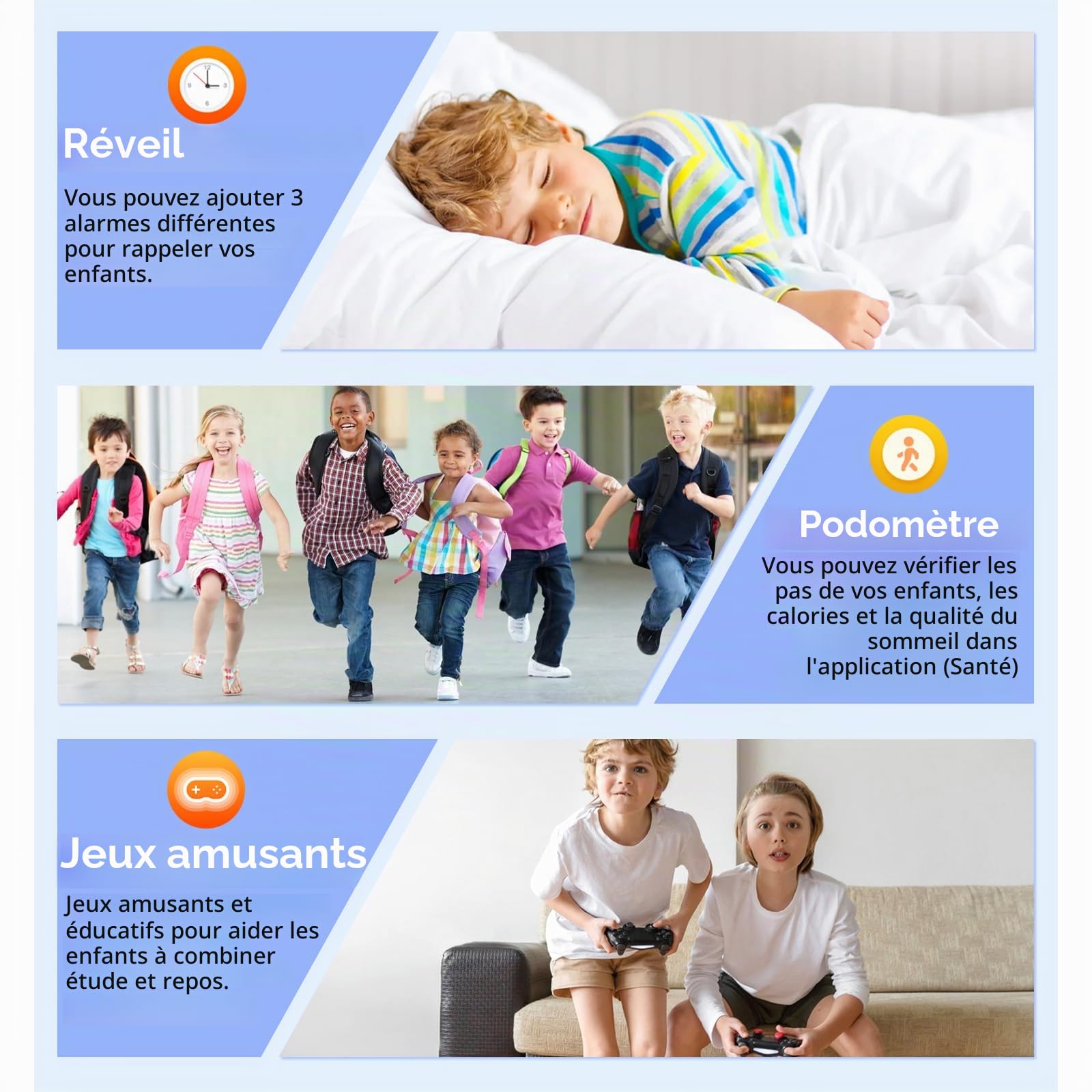 Montre Connectée Enfant GPS, 4G Montre GPS Enfant pour Garçons Filles | Chat Familia,SOS,Mode Classe,Appels Vidéo,Chat Vocal,Téléphone,Podomètre, IP68 Étanche