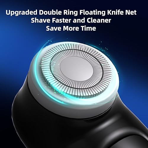 Miniatura 8 de Mini afeitadora eléctrica, afeitadora eléctrica de tamaño de bolsillo para hombres y mujeres, recargable, fácil de usar con un botón, portátil,