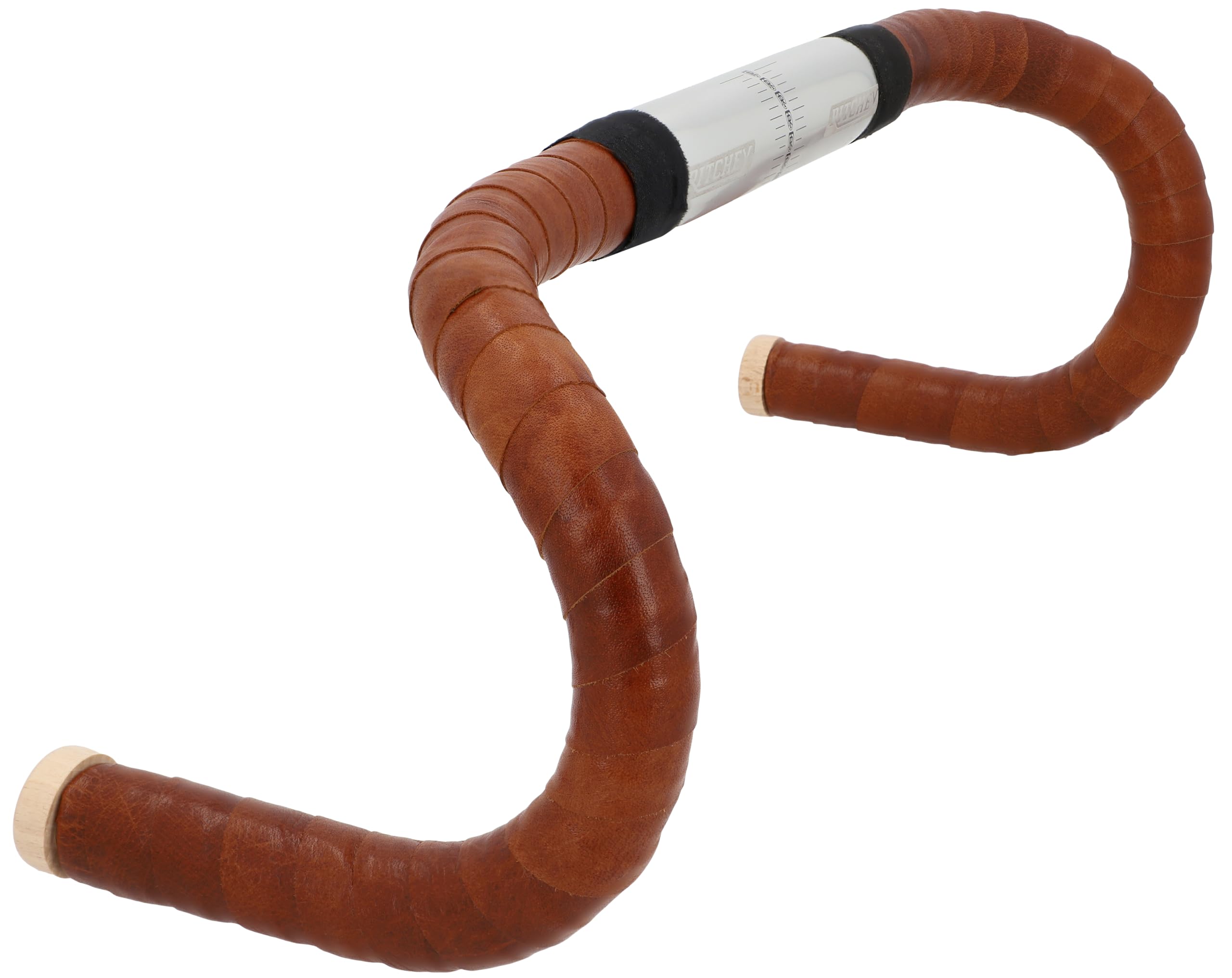 Gusti Leder Lenkerband Braun 200 cm Adri V. – Selbstklebendes Vintage Griffband für Rennrad & Gravelbike mit Korkstopfen – Lenkerband Leder rutschfest & langlebig