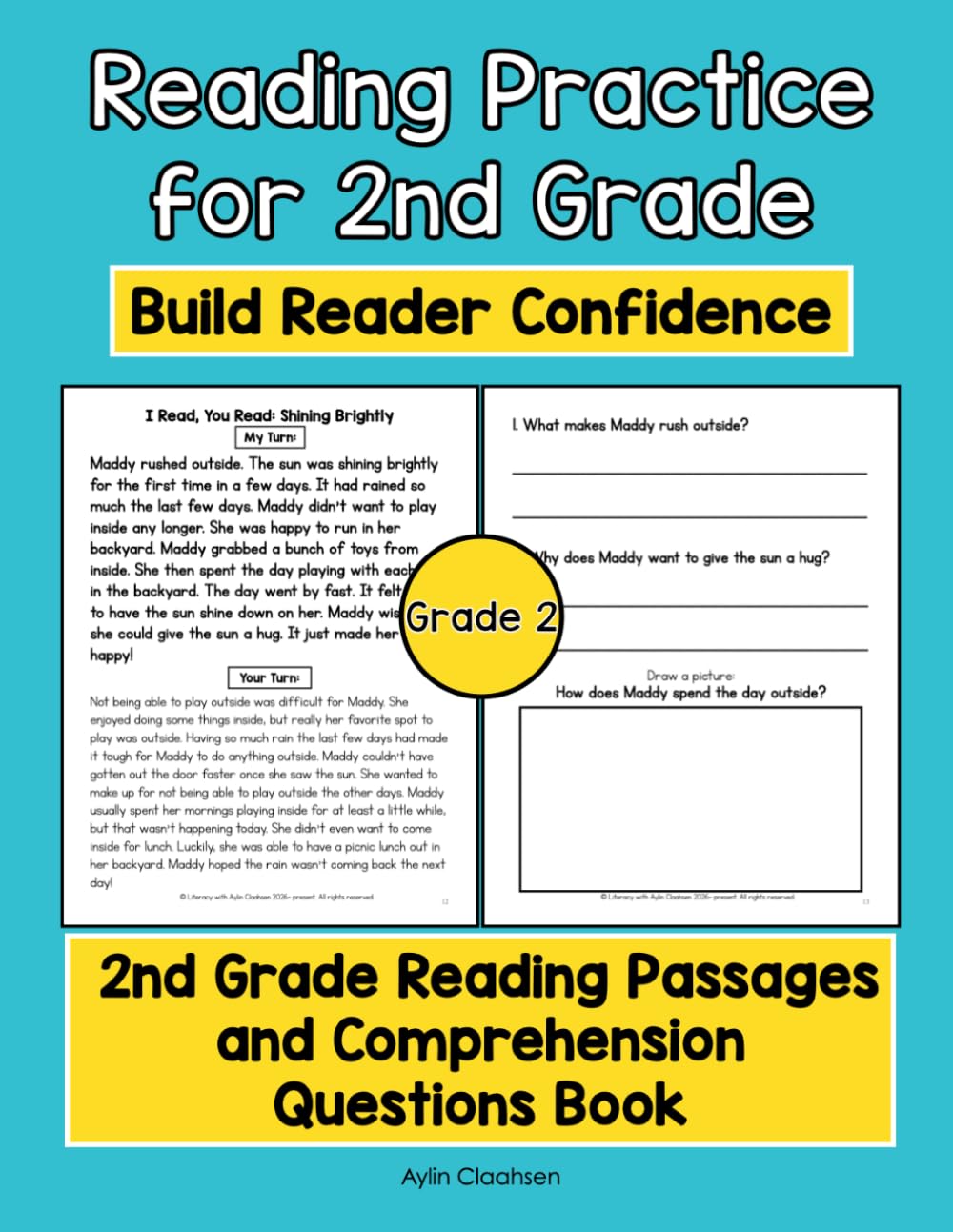 Reading Practice for 2nd Grade- Build Reading Confidence in Grade 2: 2nd Grade Reading Passages and Comprehension Questions Book (1st-3rd Grade Reading Practice- Build Reader Confidence)
