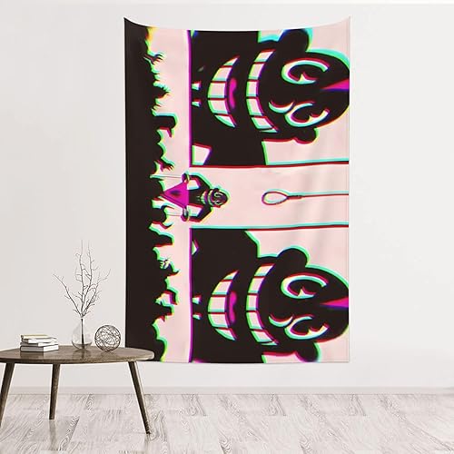 Lil Music Darkie - Tapiz de franela para dormitorio, sala de estar, arte para el hogar, decoración suave para colgar en la pared, 60 x 40 pulgadas