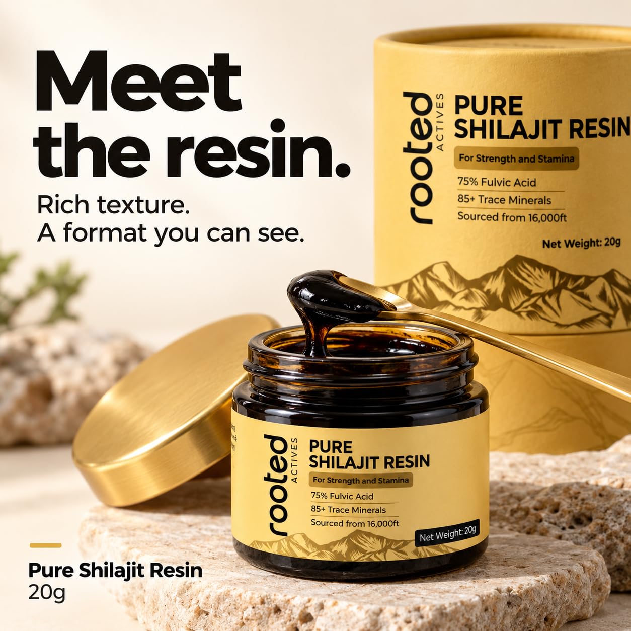 Rooted Actives Pure Shilajit Resin — Amazon image 5