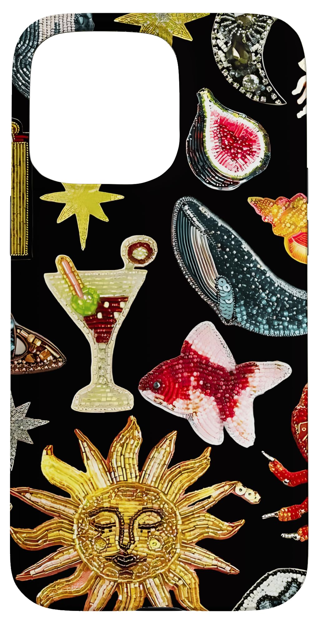 iPhone 15 Pro Max Vintage Print Art Collage Scrapbook Tiles Y2K Eclectic Case