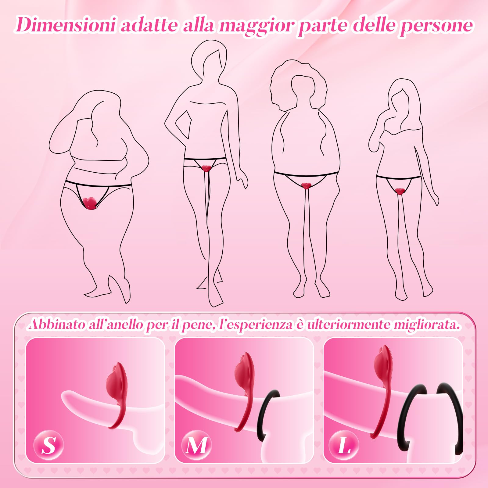 Vibratoreper Donna Professionale Wireless XL con APP Sex Toys, AI-Sync Telecomando 10 Modalità Vibrazione Ovetto Vibrante Sexytoysys Coppia Sex Toy, Vibratore per Donna Punto g Squirting, 6 Anelli