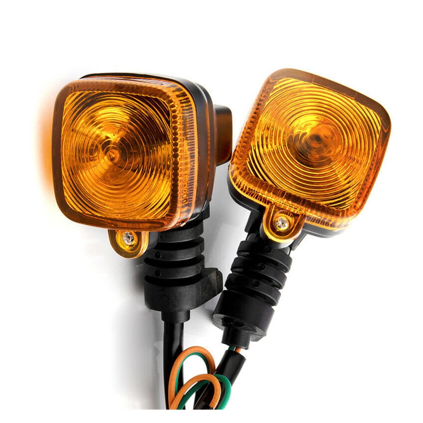 Indicateurs De Virage De Moto 2 Pièces Clignotants De Moto Clignotants Indicateurs Lumières Clignotant Universel Café Racer Ampoules Halogènes Accessoires Directionnels Ambre