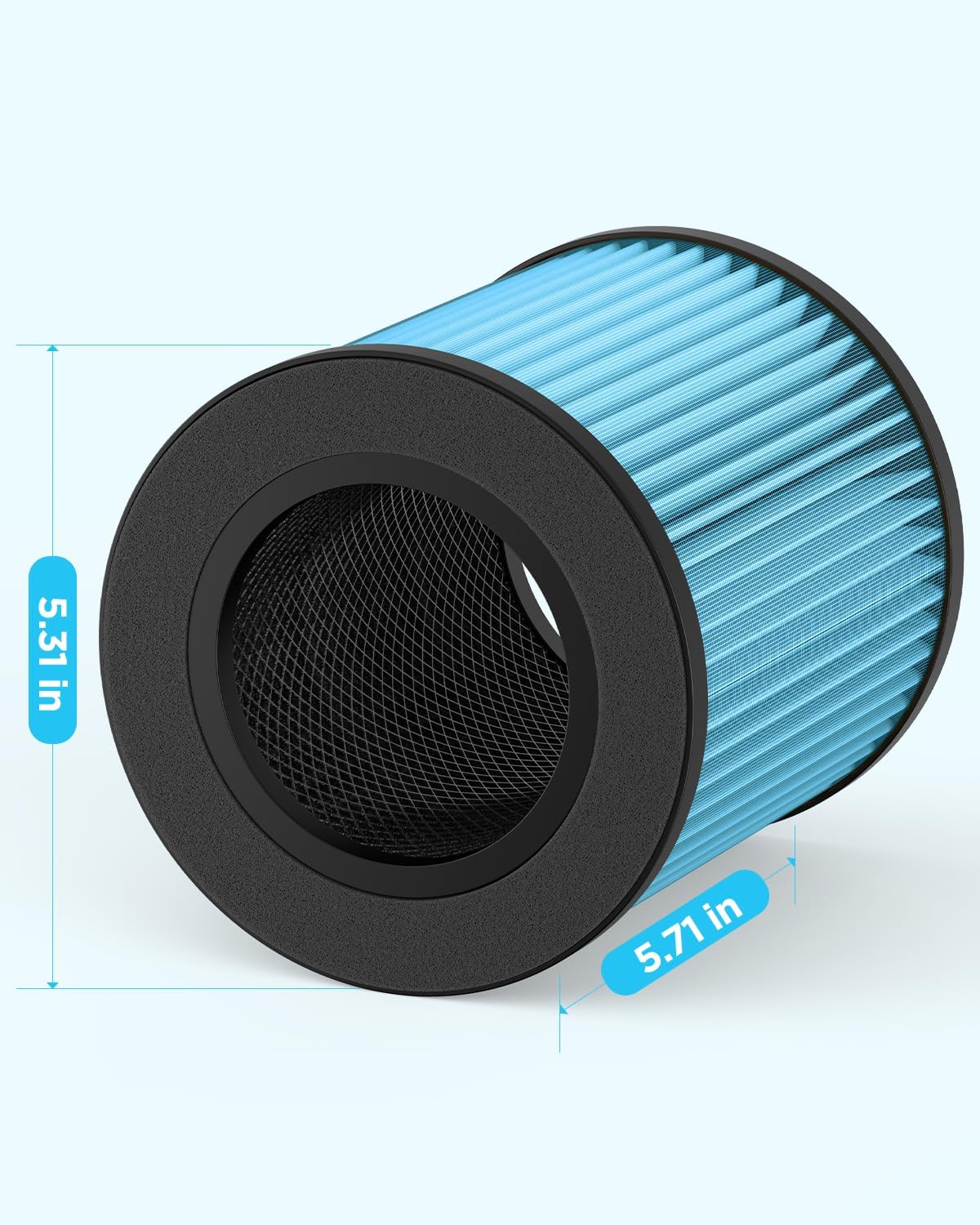 MOOKA Official Certified Smoke Replacement HEPA Filter for B-D02L Air Purifier (1-PACK) - Image 8