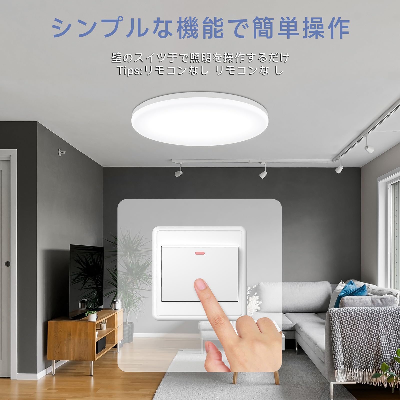 Amazon.co.jp : LEDシーリングライト6畳 30W φ30cm 3000LM シーリング+