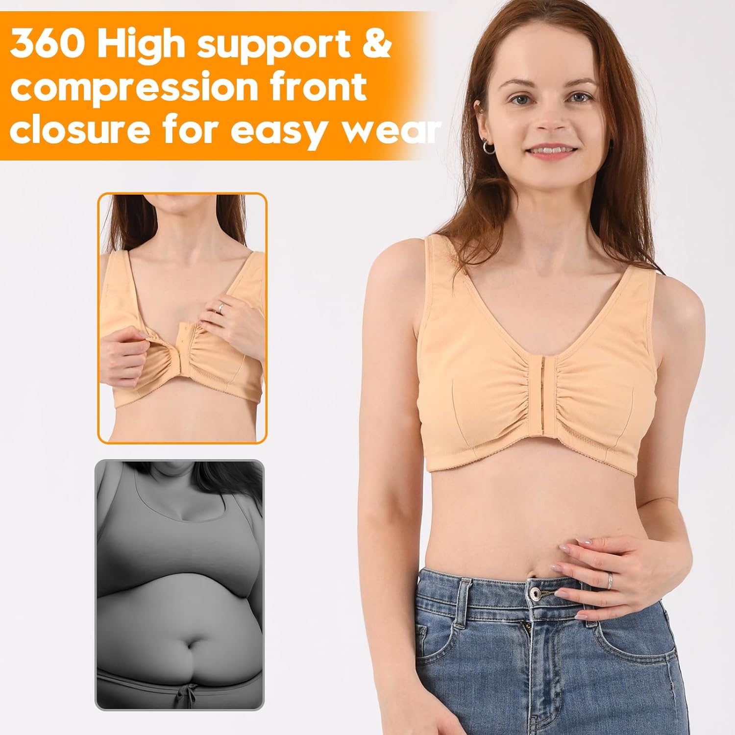 Post Surgery Front Closure Bra - Image 6