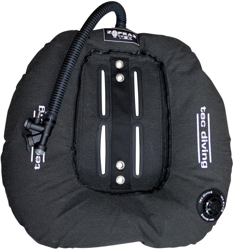 Sopras Tek Donut x-tech Bladder { 45 lb | 20 kg } Light Black Twin Tank Wing Underwater Scuba Diving Freediving Spearfishing Gear tech Diving bcd