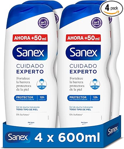 Pack 4 geles Sanex de 600ml