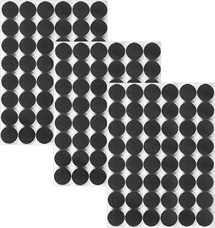 144 Piezas Protector Patas Sillas 15mm Fieltro Adhesivo 5mm Espesor para Patas de Muebles, Patas de Sillas y Protección de Suelos de Madera Noble(Negro, 15mm)