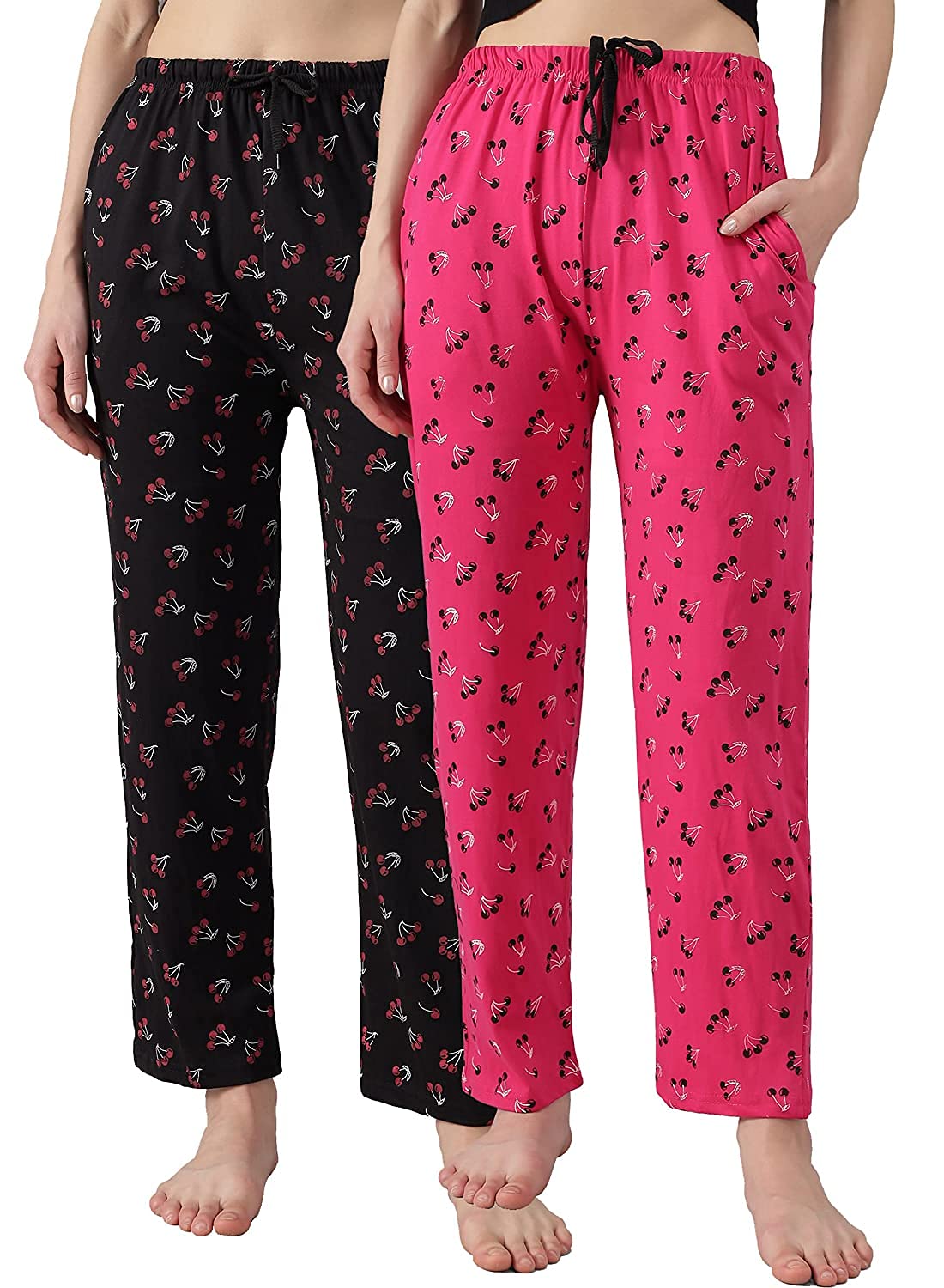 absolute trends Women`s Cotton Cartoon Print Pyjama/Nightwear/Bottom, Lounge Wear, Multicoloured/Print & Color May Different-picture-27