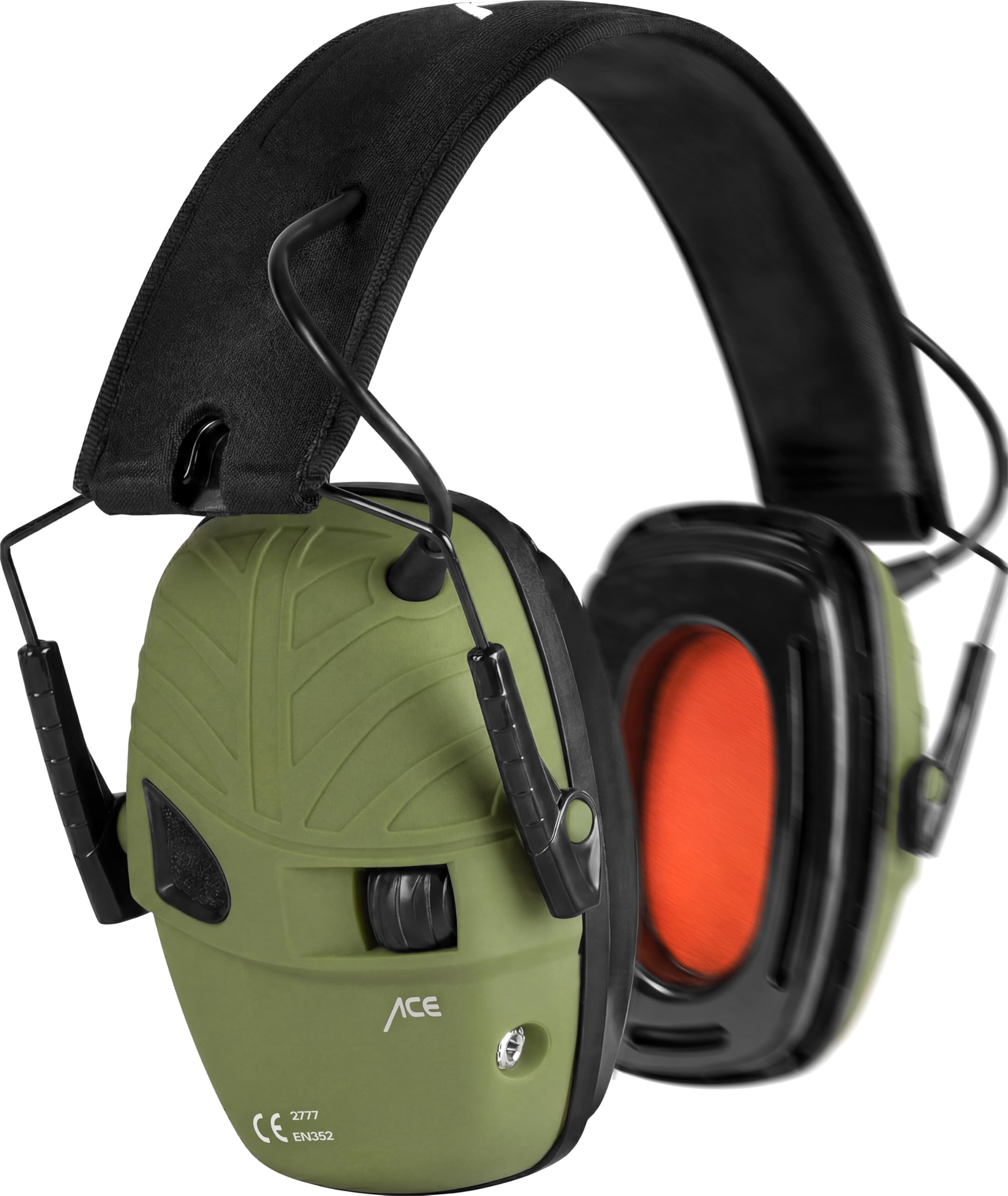 auricolari per caccia e tiro in plastica verde 29db protezione uditory