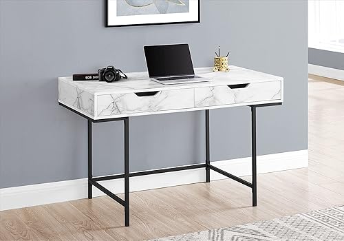 Miniatura 2 de Monarch Specialties I 7558 - Escritorio para computadora, oficina en casa, laptop, cajones de almacenamiento, 48 pulgadas de largo, trabajo, metal,