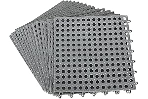 Interlocking, Non-Slip Rubber Flooring Tiles for Outdoor & Indoor Use