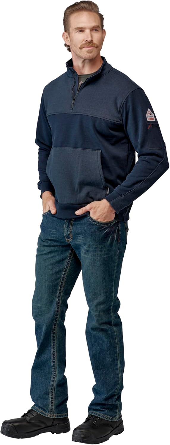 Bulwark FR Men's Flame Resistant Fleece 1/4 Zip