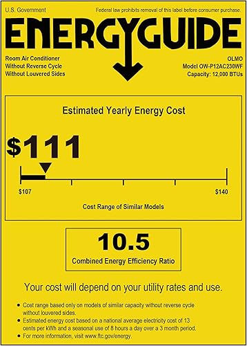 Miniatura 14 de OLMO Aire acondicionado a través de la pared de 8,000 btu 115V con control remoto y kit inteligente integrado, (calefacción y refrigeración)