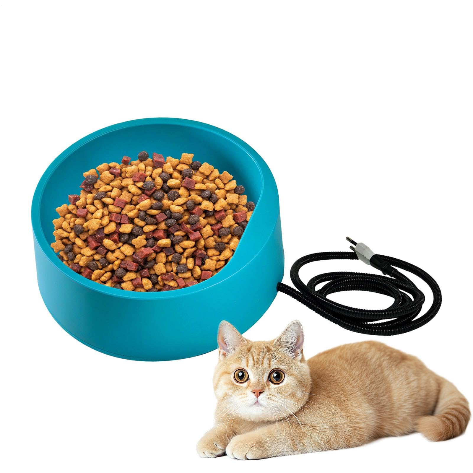 Gamelle chauffée pour chat et abreuvoir animaux extérieur