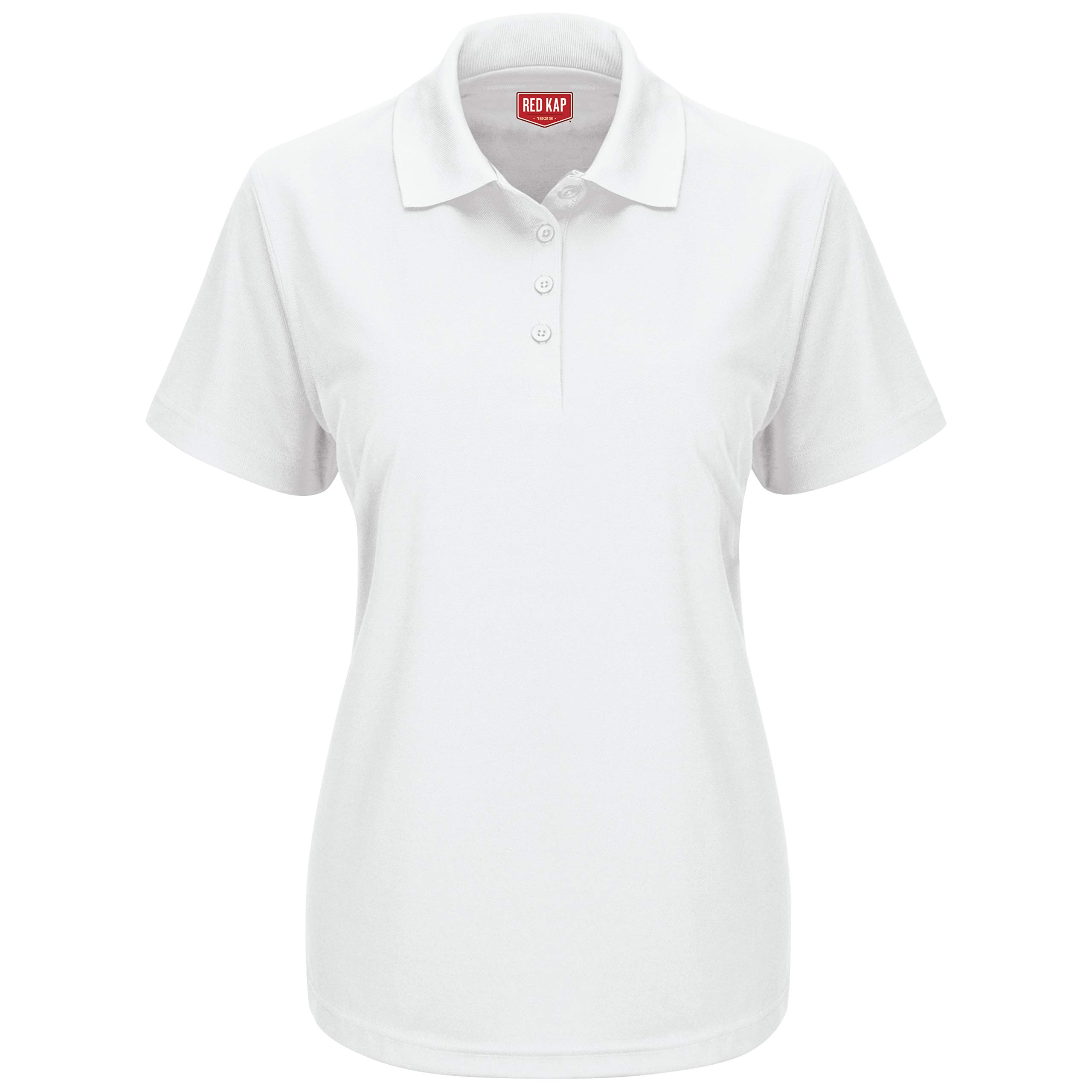 Red Kap Women's White Sk97wh Polo Shirt, X-Large