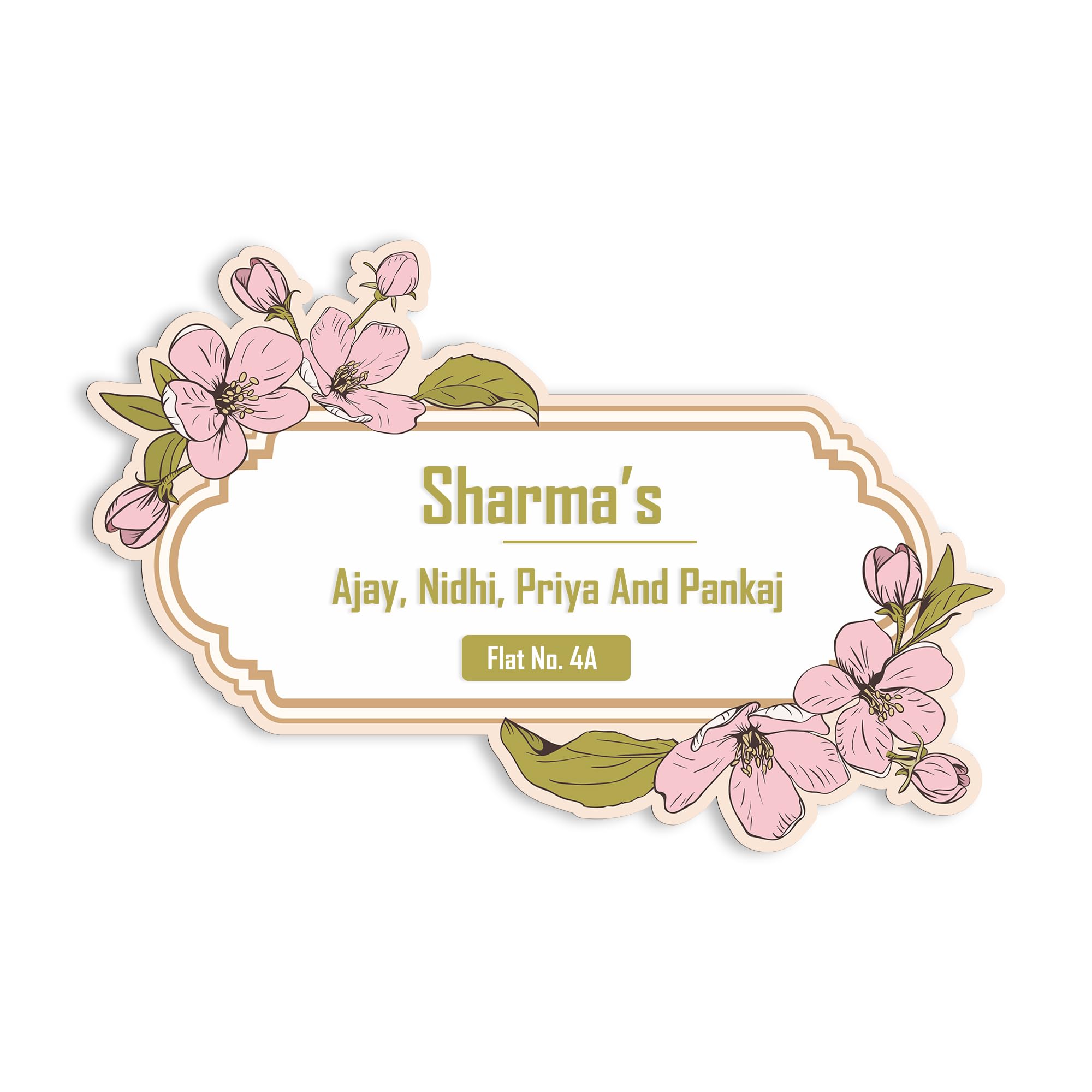 AMC CREATIONS Personalized Door Name Plate for Home Entrance - Wooden Name Plate - Ideal for Home, Office, and Outdoor Entrances - Perfect as a Gifting (B0DG599N4Z) Amazon Price History, Amazon Price Tracker