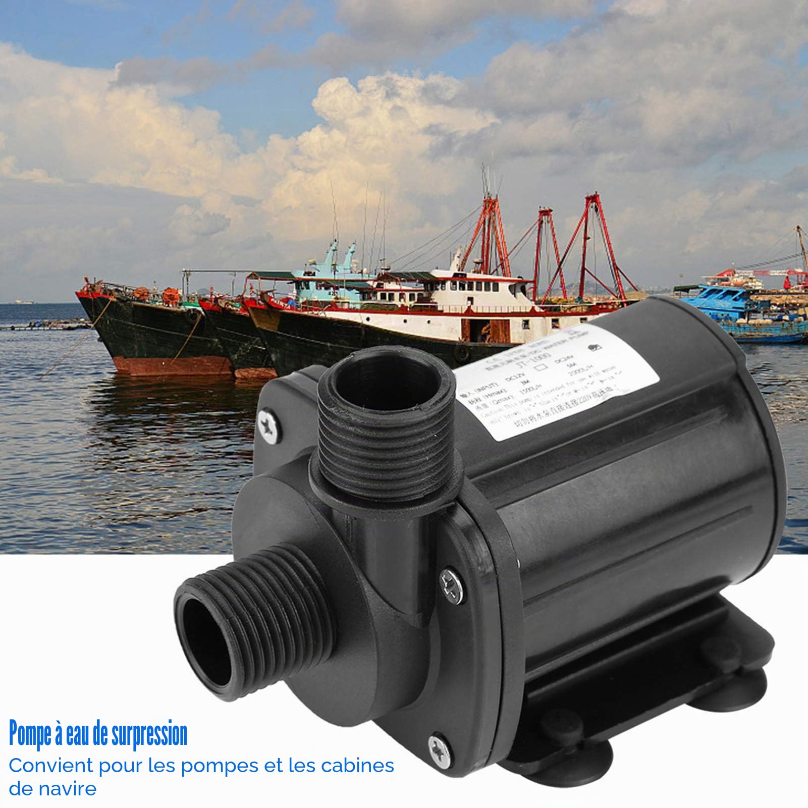 Pompe Submersible Micro Sans Balais DC 24V 2000L/H pour Aquarium Fontaine et Jardin Haute Performance Économique et Silencieuse
